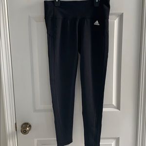 (NEW) Adidas Black Climalite Track Pant Leggings